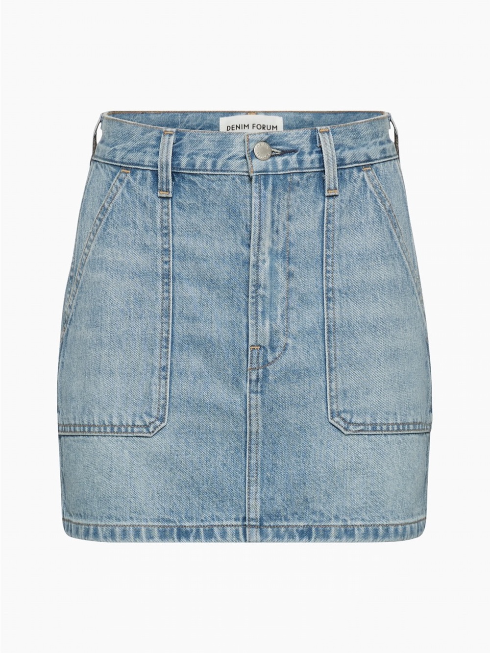 Denim Forum The 90’s Utility Mini Denim Jean Skirt.  Size 27